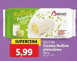 Lidl Ciastka rollino pistacja Balconi oferta
