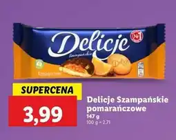 Lidl Ciastka z galaretką pomarańczową Delicje Szampańskie oferta