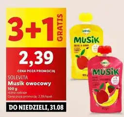 Lidl Musik jabłko-banan-truskawka Solevita oferta