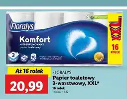 Lidl Papier toaletowy komfort Floralys oferta