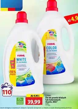 Lidl Żel do prania białe Formil oferta