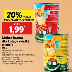 Lidl Karma dla kota z drobiem oferta
