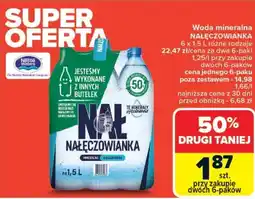 Carrefour Woda mineralna NAŁĘCZOWIANKA oferta