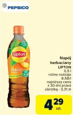 Carrefour Napój herbaciany LIPTON oferta