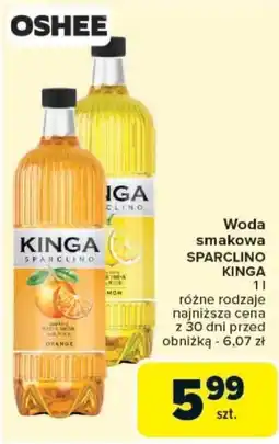 Carrefour Woda smakowa SPARCLINO KINGA oferta