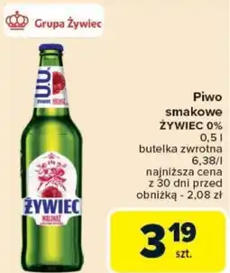 Carrefour Piwo smakowe ŻYWIEC 0% oferta