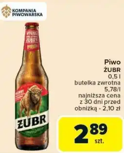Carrefour Piwo ŻUBR oferta