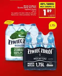 Biedronka Żywiec Zdrój, 6 x 1,75 l oferta