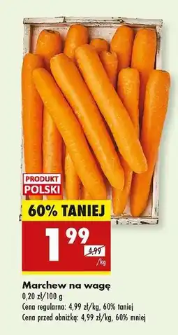 Biedronka marchew na wage oferta