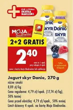 Biedronka Jogurt skyr Danio, 270 g oferta