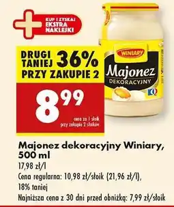 Biedronka Majonez dekoracyjny Winiary 500 ml oferta