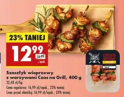Biedronka Szaszłyk wieprzowy z warzywami Czas na Grill, 400 g oferta