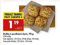 Biedronka Bułka z pestkami dyni, 70 g oferta
