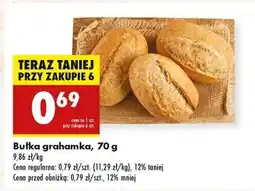 Biedronka bułka grahamka 70 g oferta