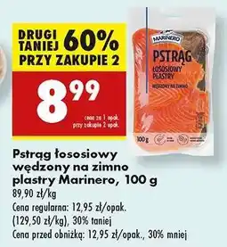Biedronka Pstrąg łososiowy wędzony na zimno plastry Marinero, 100 g oferta