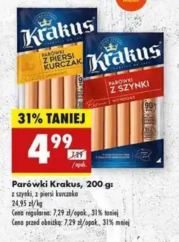 Biedronka Parówki Krakus, 200 g oferta