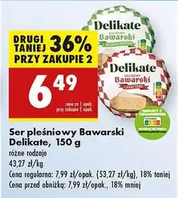 Biedronka Ser pleśniowy Bawarski Delikate 150 g oferta