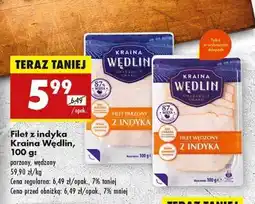 Biedronka Filet z indyka Kraina Wędlin , 100 g oferta