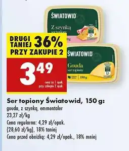 Biedronka Ser topiony Światowid, 150 g oferta
