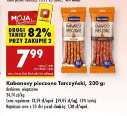 Biedronka Kabanosy pieczone Tarczyński 230 g oferta