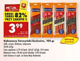 Biedronka Kabanosy Tarczyński Exclusive 105 g oferta