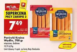 Biedronka Parówki Kraina Wędlin, 700 g oferta