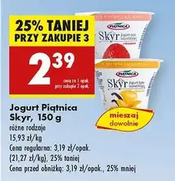 Biedronka Jogurt Piątnica Skyr, 150 g oferta