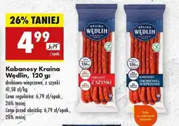 Biedronka Kabanosy Kraina Wędlin 120 g oferta