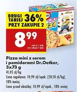 Biedronka Pizza mini z serem i pomidorami Dr.Oetker 3x73 g oferta