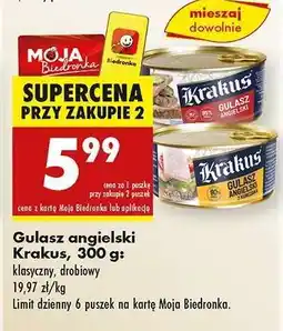 Biedronka Gulasz angielski Krakus, 300 g oferta