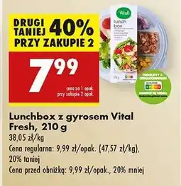 Biedronka Lunchbox z gyrosem Vital Fresh 210 g oferta