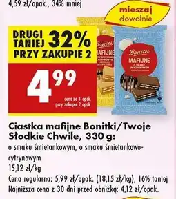 Biedronka Ciastka mafijne Bonitki/Twoje Słodkie Chwile, 330 g oferta