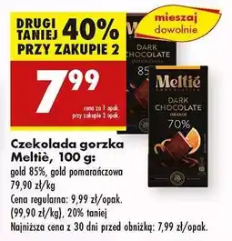 Biedronka Czekolada gorzka Meltié, 100 g oferta