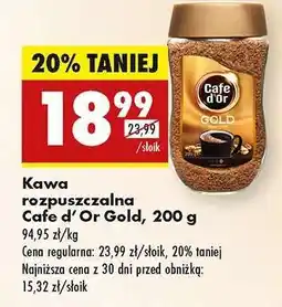 Biedronka Cafe d'Or Gold, 200 g oferta