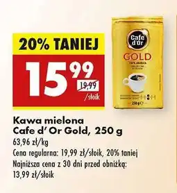Biedronka Cafe d’Or Gold, 250 g oferta