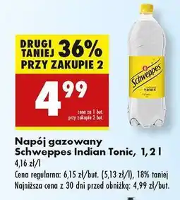 Biedronka Napój gazowany Schweppes Indian Tonic, 1,2 l oferta