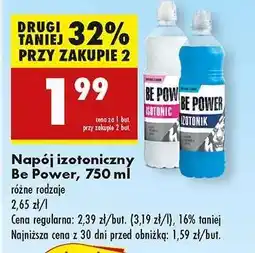 Biedronka Napój izotoniczny Be Power 750 ml oferta