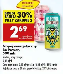 Biedronka Napój energetyczny Be Power, 500 ml oferta