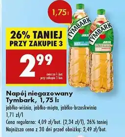 Biedronka Napój niegazowany Tymbark 1,75 l oferta