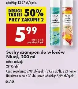 Biedronka Suchy szampon do włosów Niuqi 200 ml oferta