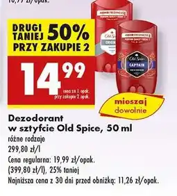 Biedronka Dezodorant w sztyfcie Old Spice , 50 ml oferta