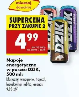 Biedronka Napoję energetyczne w puszce DZIK, 500 ml oferta