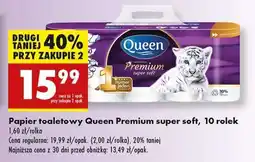 Biedronka Papier toaletowy Queen Premium super soft, 10 rolek oferta