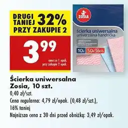 Biedronka Ścierka uniwersalna Zosia, 10 szt oferta