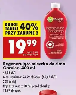Biedronka Regenerujące mleczko do ciała Garnier, 400 ml oferta