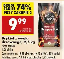 Biedronka Brykiet z węgla drzewnego, 2,5 kg oferta