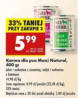 Biedronka Karma dla psa Maxi Natural, 400 g oferta
