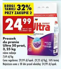 Biedronka Proszek do prania Ultra 50 prań 3,25 kg oferta