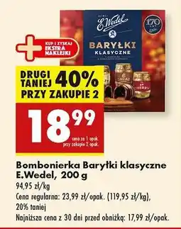 Biedronka Bombonierka Baryłki klasyczne E.Wedel, 200 g oferta