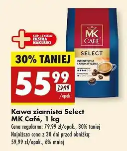 Biedronka Kawa ziarnista Select MK Café, 1 kg oferta